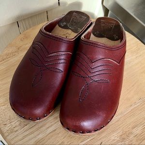 Vintage Bastad Toffeln wooden clogs size 35EU